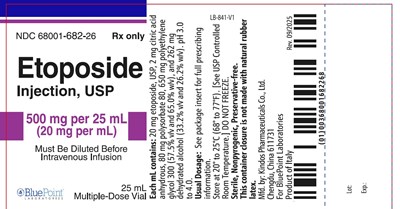 Etoposide 500mg/20ml Label (Etoposide 500mg Vial)